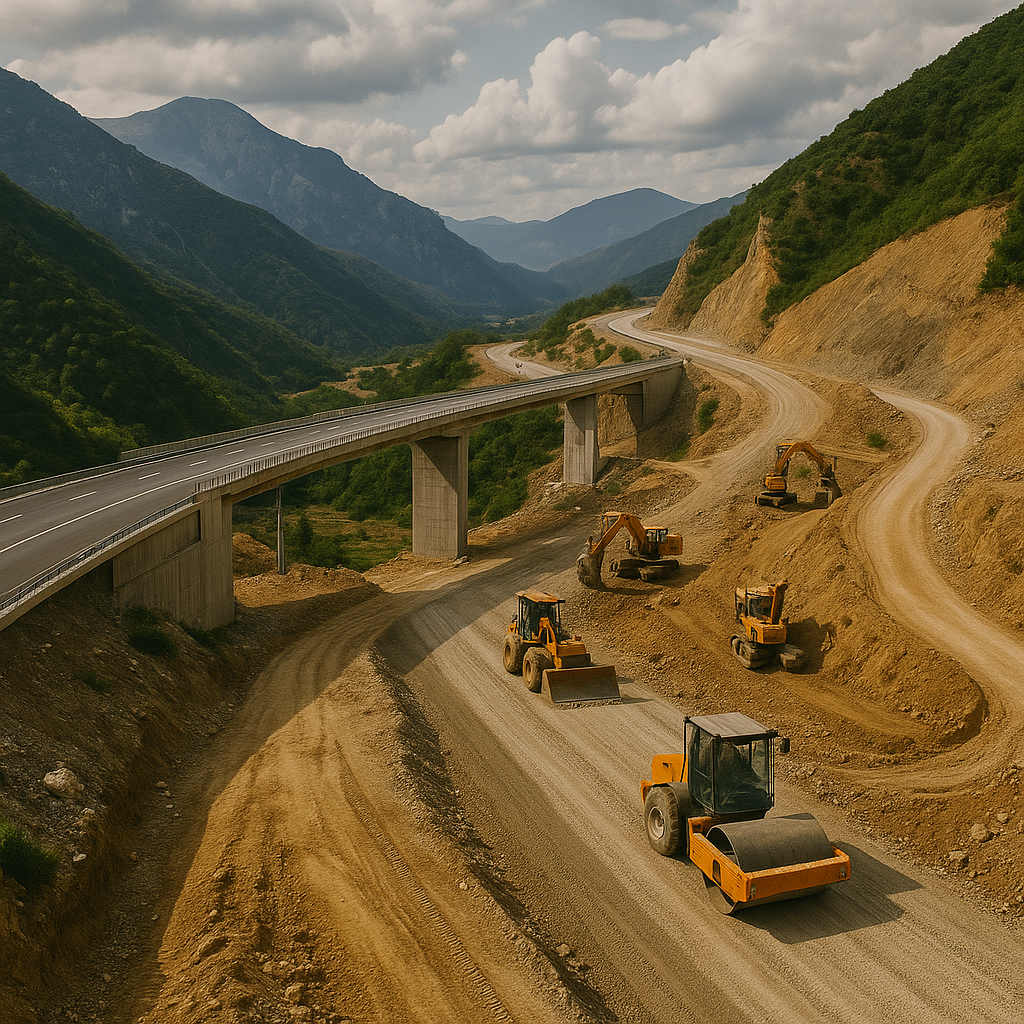Highway construction project